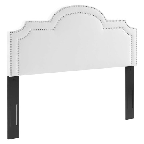 Modway Belinda Velvet Queen Headboard With White Finish MOD-6569-WHI