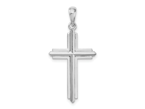 FJC Finejewelers Sterling Silver Passion Cross with Frame Charm 16 mm GQQC10185T