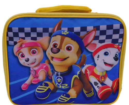 Nickelodeon Paw Patrol Pals Insulated Lunch Bag Soft Kids Dogs Racing Lunch Box