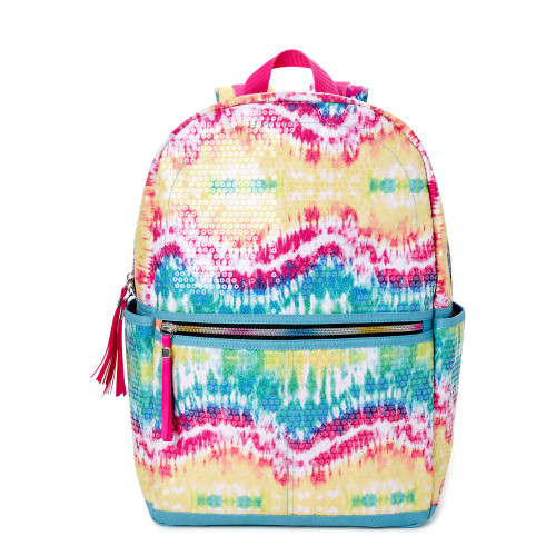 Wonder Nation Tie Dye Sequin 17" Backpack, School Bookbag