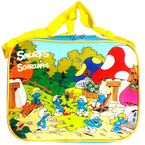 Smurfette & Smurfs Insulated Lunch Bag with Shoulder Strap, Kids Lunch Box