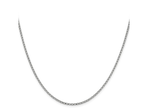 FJC Finejewelers 14 kt White Gold Bright Cut Open Franco Chain 20 Inches x 2.1 mm GQ722120B