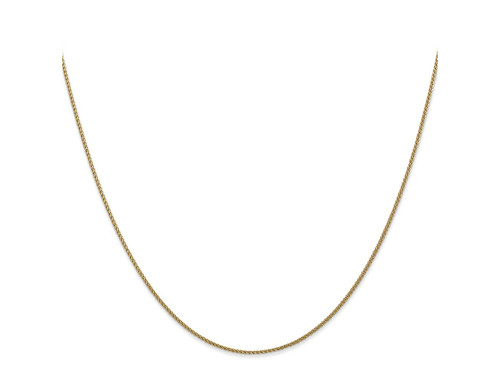 FJC Finejewelers 14 kt Yellow Gold Bright Cut Spiga Chain 18 Inches x 1 mm GQ723518A