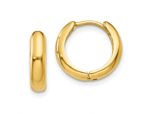 FJC Finejewelers 10 kt Yellow Gold Polished Hinged Hoop Earrings 11 mm x 12 mm GQ10Y7916W