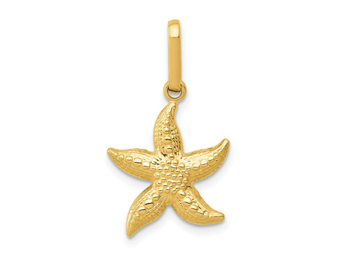 FJC Finejewelers 14 kt Yellow Gold Textured Hollow Starfish Charm 20 x 14 mm GQYC1111A