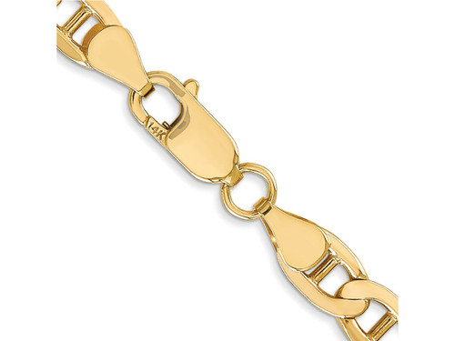FJC Finejewelers 14 kt Yellow Gold Concave Anchor Chain 9 Inches x 6.25 mm GQ13189A