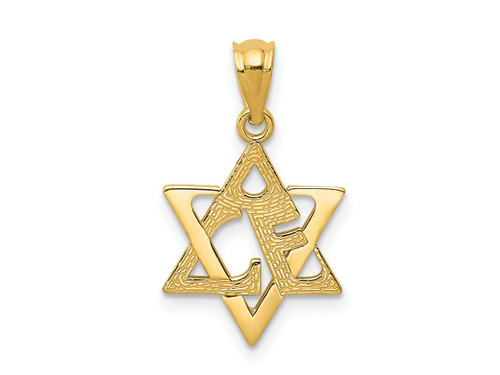 FJC Finejewelers 14 kt Yellow Gold Star of David Charm 21 x 13 mm GQXR1212A