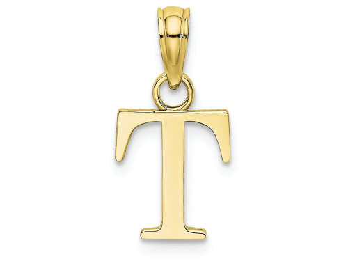 FJC Finejewelers 10k Yellow Gold T Block Initial Charm 10K6423TW