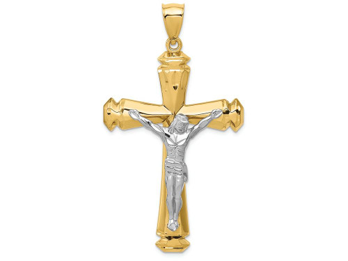 FJC Finejewelers 14k Two-tone Gold Crucifix Charm D1678C