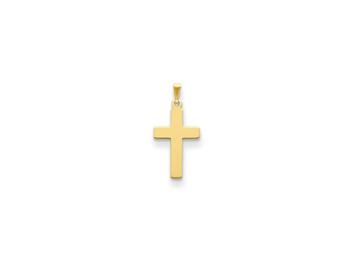 FJC Finejewelers 14 kt Yellow Gold Polished Cross Charm 30 x 15 mm GQXR528A