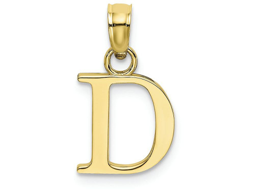 FJC Finejewelers 10k Yellow Gold D Block Initial Charm 10K6423DW