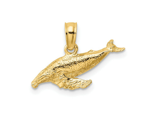 FJC Finejewelers 10 kt Yellow Gold 2-D Whale Charm 18 x 7 mm GQ10K7449W