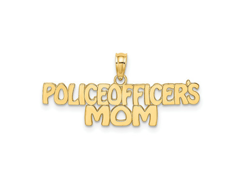 FJC Finejewelers 10 kt Yellow Gold POLICE OFFICERS MOM Charm 8 x 32 mm GQ10C3100W