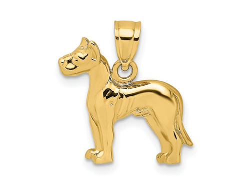 FJC Finejewelers 10 kt Yellow Gold 2-D Great Dane Dog Charm 18 x 15 mm GQ10K6452W