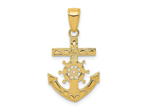 FJC Finejewelers 10 kt Yellow Gold Mariners Cross Charm 25 x 15 mm GQ10K3076W