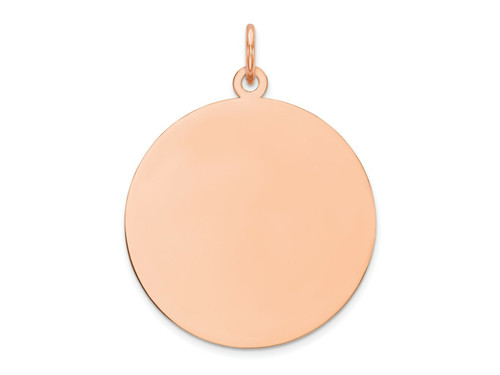 FJC Finejewelers 14 kt Rose Gold Personalized Plain .009 Gauge Circular Engravable Disc Charm 23 GQXRM13809P