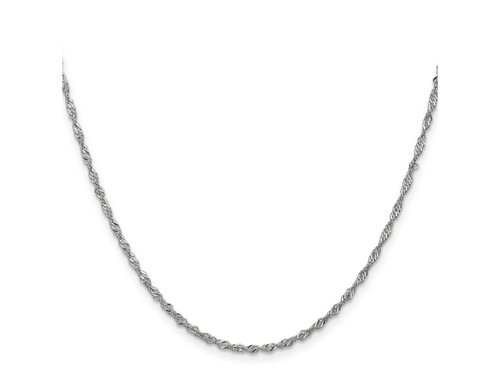 FJC Finejewelers 14 kt White Gold WG Singapore Chain 22 Inches x 1.7 mm GQPEN12422B