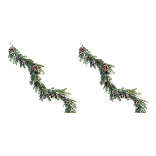 Melrose Pine Cone Twig Garland (Set of 2)