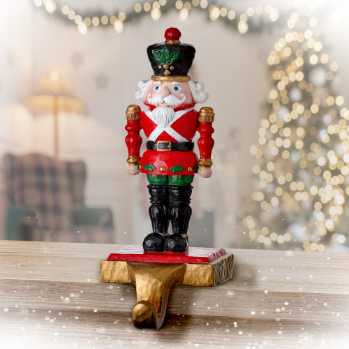 9.5" Soldier Nutcracker Christmas Stocking Holder