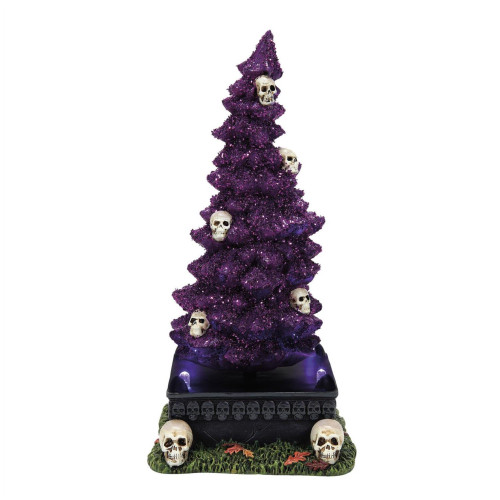 Department 56 Village Halloween Animated Haunted Skull Tree - Thumbnail 4