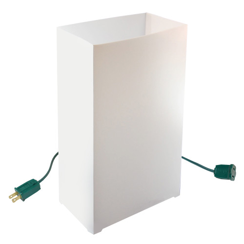 Electric Luminaria Kit, White - Set of 10