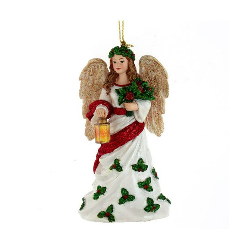 Club Pack of 12 Angel With Lantern Christmas Ornaments 4.5"