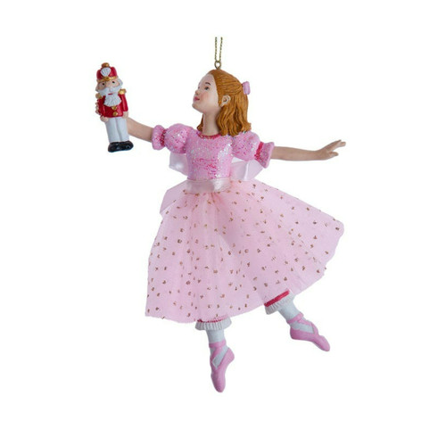 Club Pack of 12 Pink Clara Ballerina Christmas Ornaments 6.75"