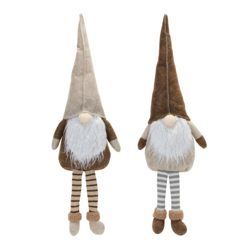 Gnome Shelf Sitter Christmas Tabletop Decorations - 24" - Set of 2
