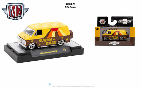 M2 Machines 1:64 Auto Authentic 1971 Chevrolet Van G10 RELEASE 78