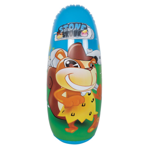 34" Blue and Brown Stone Skunk Children's Bopper Bag