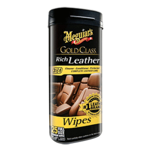 8" Black and Gold Contemporary Class Rich Conditioner Wipes