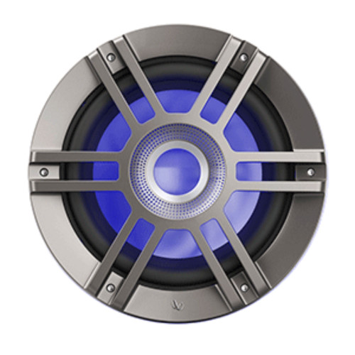 13" Titanium Gunmetal Gray Marine RGB Kappa Series Passive Subwoofer Speakers