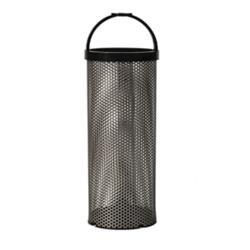 18" Groco BS-6 Durable 3.1" x 10.1" Stainless Steel Filter Basket