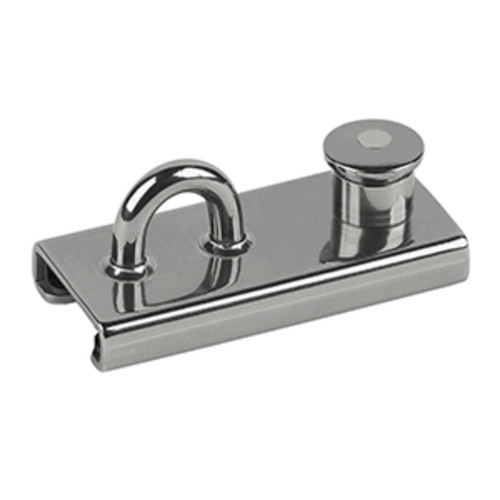 3" Silver Schaefer T-Track Lined Stainless Steel Slider