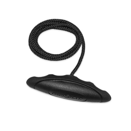 7" Black Contemporary Ergonomic Soft-Grip Rope and Handle