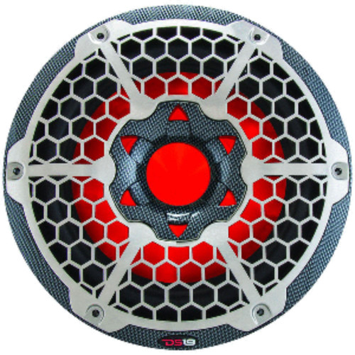 12" Carbon Fiber Gray HYDRO Subwoofer with RGB Lights 600 Watts