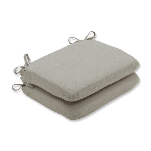 Set of 2 Sandy Beach Charm Outdoor Patio Chair Cushion 18.5"