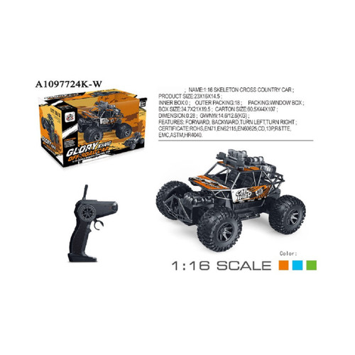 13.5" Remote Control 1:18 Scale Glory Kind Off-Road Car - Battery Operated