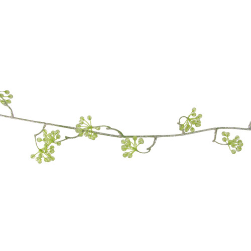 42" Green Princess Garden Crystal Berry Artificial Floral Craft Vine