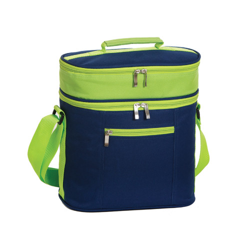 12" Green and Navy Blue MTL Cooler