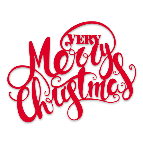 59" Red and White 'Very Merry Christmas' Sign