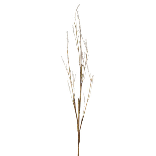 Set of 12 Brown Contemporary Glittered Twig Christmas Spray, 45"