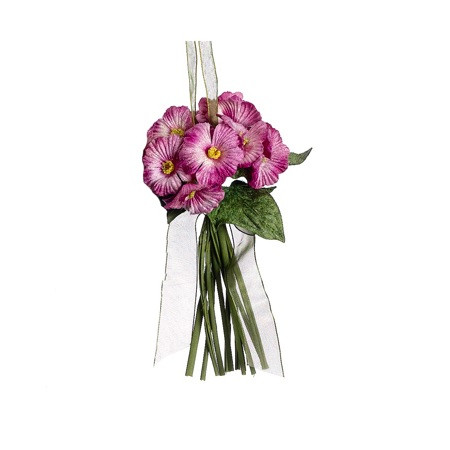 7" Princess Garden Pink Posie Floral Bouquet Christmas Ornament
