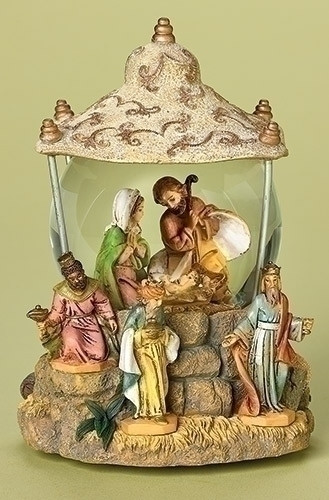 7" Fontanini "We Three Kings" Musical Religious Inspirational Nativity Glitterdomes #59082