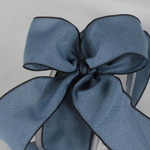 French Blue Solid Wired Edge Ribbon 1.5" x 27 Yards