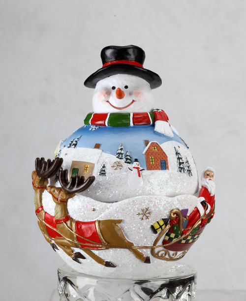 Set of 2 Vibrantly Colored Folk-Style Snowman Tabletop Decor 73.75" - 31002540
