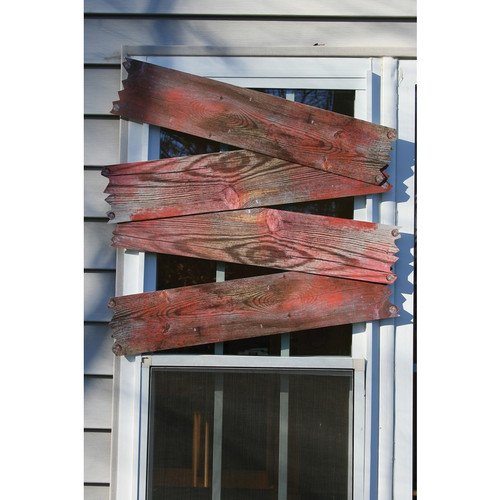 Fun World Bloody Haunted Windows Boards Halloween Decoration 30 in. H x .5 in. W 1 count - Case Of: 12