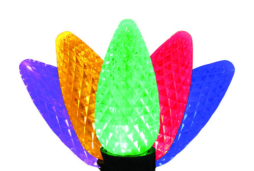 Celebrations Platinum LED C9 Multicolored 25 ct String Christmas Lights 24 ft. - Case Of: 1;