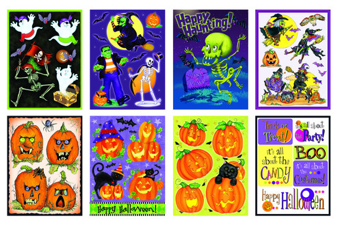 Impact Innovations Gel Clings Halloween Decor - Case Of: 48;