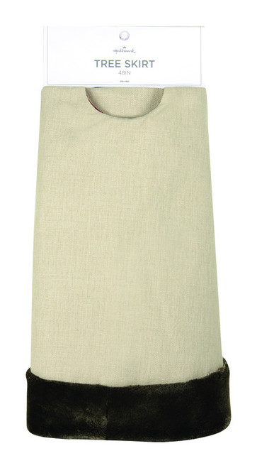 Hallmark Green/White Tree Skirt Christmas Decor - Case Of: 4; Each Pack Qty: 1;
